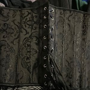 Womens black laced corset. For costume, Renaissance Faires, etc.